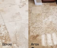 Marble Travertine Limestone crack repair 2 1