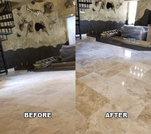 Travertine Floor Polishing Conroe