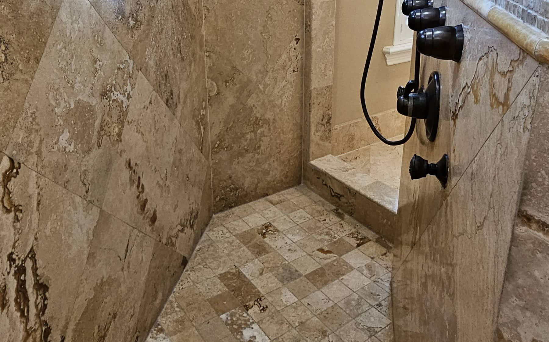 Marble and travertine cleaning, polishing, and sealing